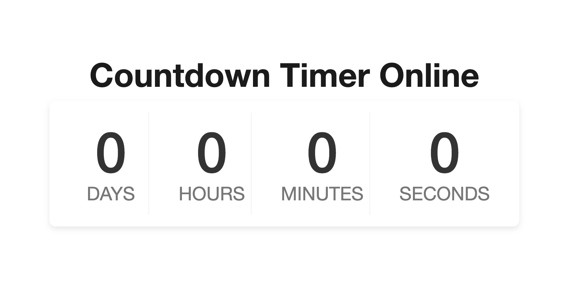 Countdown Timer 2