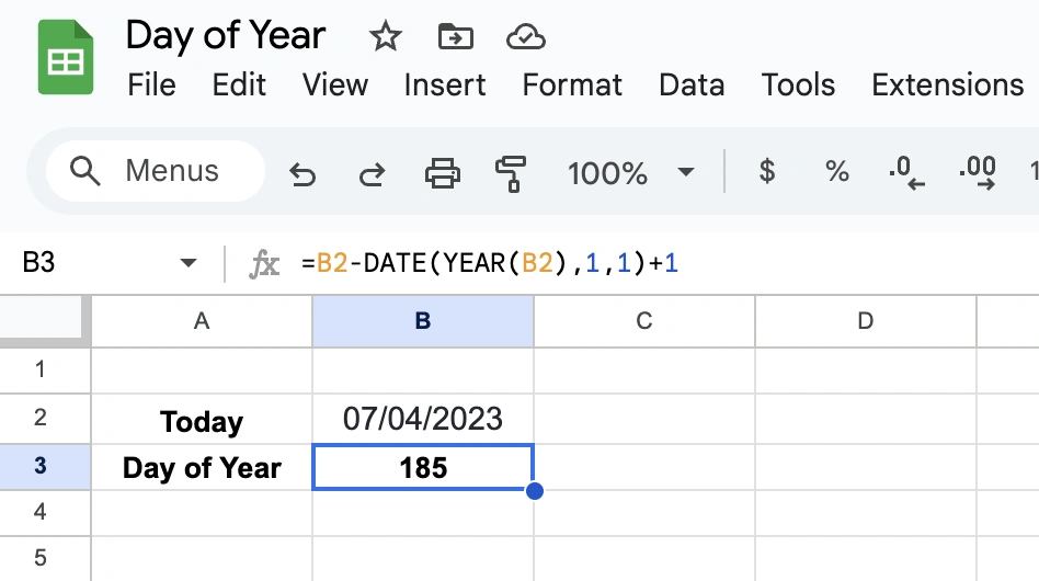DOY Calendar Calculator