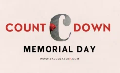 Memorial Day countdown