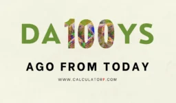 100 days ago from today