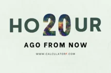 20 hours ago from now