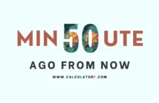 50 minutes ago from now