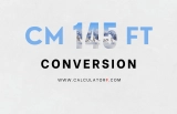 145 Cm to Feet | Convert Centimeters to Feet & Inches
