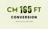 165 Cm to Feet | Convert Centimeters to Feet & Inches
