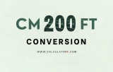 200 Cm to Feet | Convert Centimeters to Feet & Inches