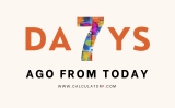What Date Is 7 Days Ago From Today? Quick Calculator