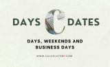 Date Calculator: Days, Weekends and Business Days